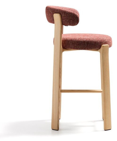 Barska stolica od čvrste jeseni boja terakote/u svijetloj prirodnoj boji (visine sjedala 75 cm) Granite – Kave Home