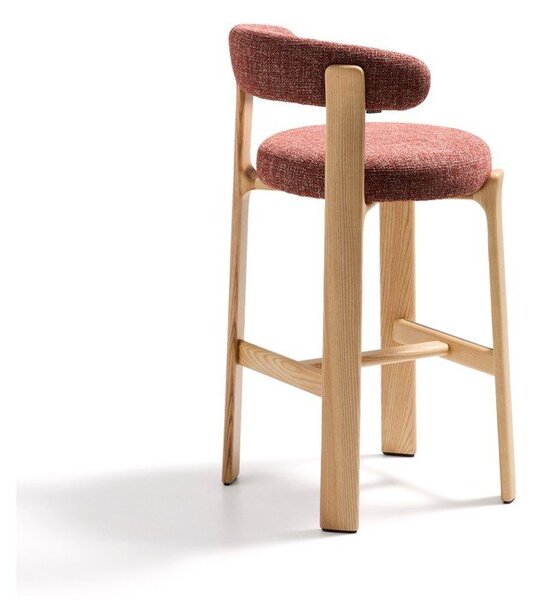 Barska stolica od čvrste jeseni boja terakote/u svijetloj prirodnoj boji (visine sjedala 75 cm) Granite – Kave Home