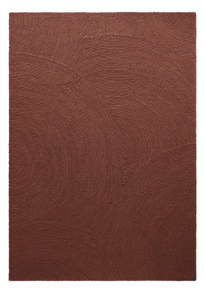 Ciglasti ručno rađen vunen tepih 80x150 cm Calmio – Hanse Home
