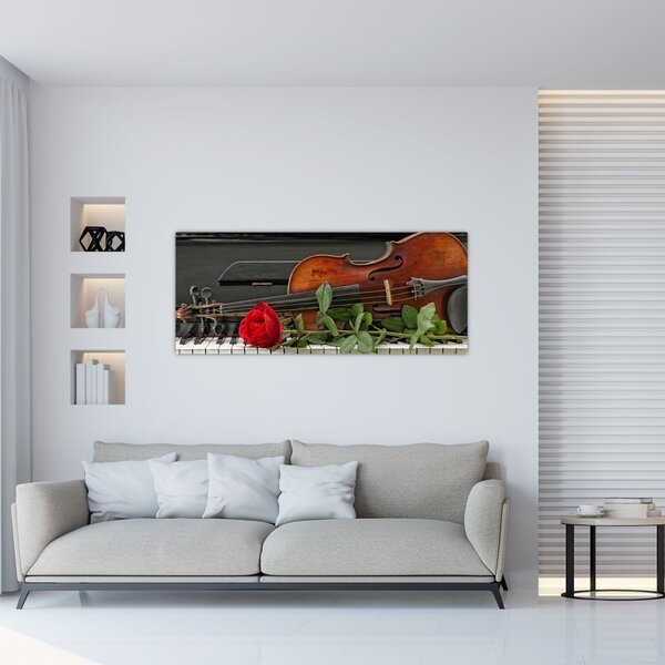Slika - Sjećanje na glazbenika (120x50 cm)