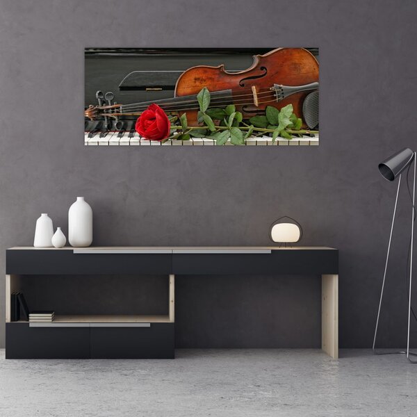 Slika - Sjećanje na glazbenika (120x50 cm)