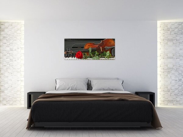 Slika - Sjećanje na glazbenika (120x50 cm)