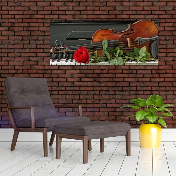 Slika - Sjećanje na glazbenika (120x50 cm)