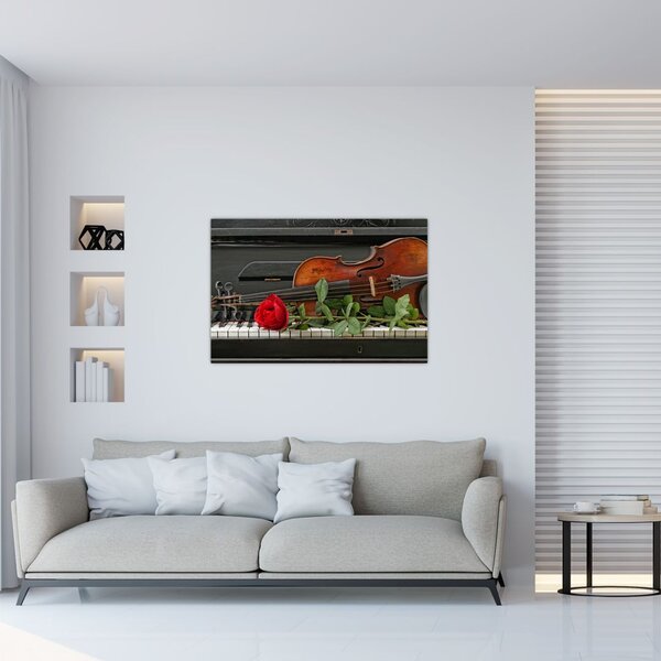 Slika - Sjećanje na glazbenika (90x60 cm)