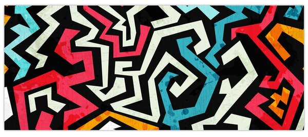 Slika grafičke apstrakcije (120x50 cm)