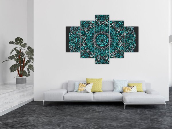 Slika ornamentalne apstrakcije (150x105 cm)
