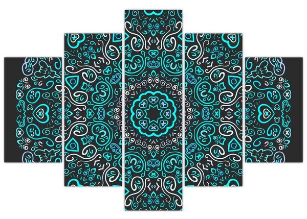 Slika ornamentalne apstrakcije (150x105 cm)