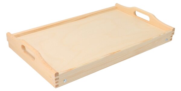 ATMOWOOD Drveni poslužavnik za krevet 50x30 cm - nelakiran