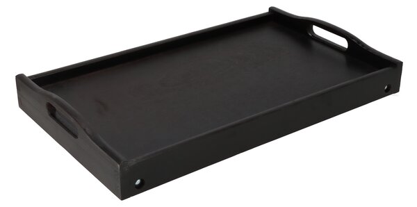 ATMOWOOD Drveni poslužavnik za krevet 50x30 cm tamni