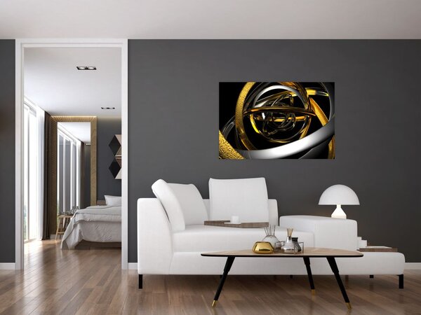 Slika moderne apstrakcije (90x60 cm)