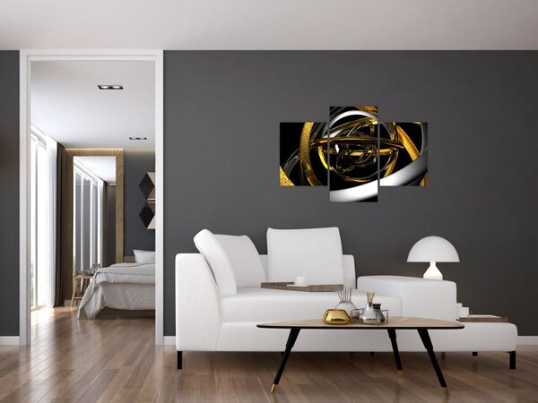 Slika moderne apstrakcije (90x60 cm)