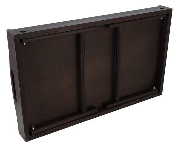 ATMOWOOD Drveni poslužavnik za krevet 50x30 cm tamni