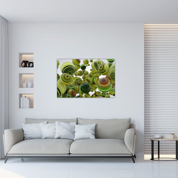 Slika prugastih kugli (90x60 cm)