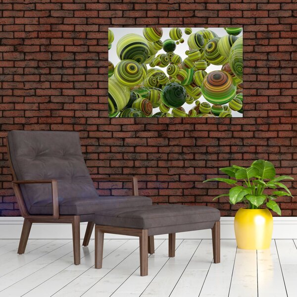 Slika prugastih kugli (90x60 cm)