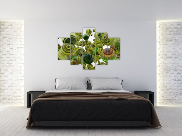 Slika prugastih kugli (150x105 cm)
