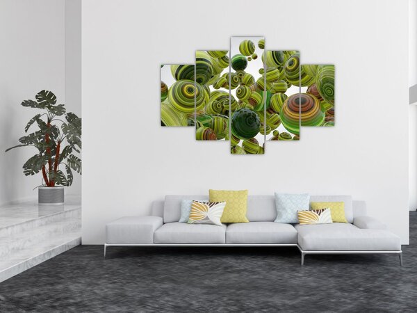 Slika prugastih kugli (150x105 cm)