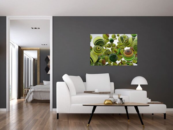 Slika prugastih kugli (90x60 cm)