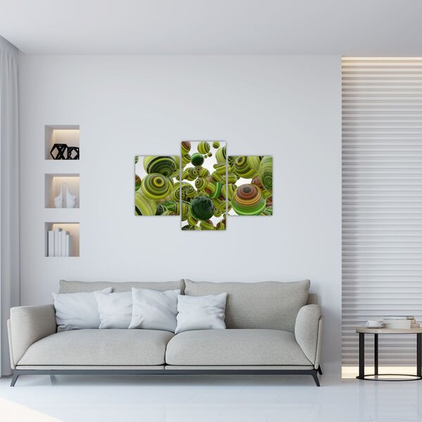Slika prugastih kugli (90x60 cm)