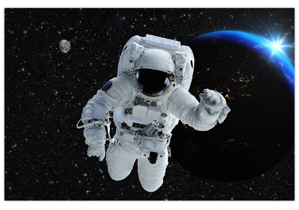 Slika - Astronaut u svemiru (90x60 cm)