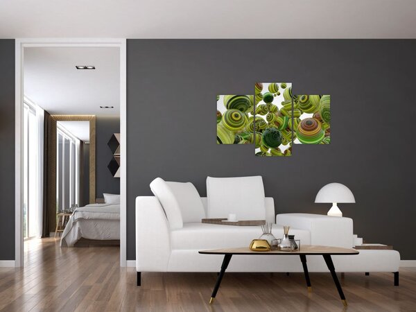 Slika prugastih kugli (90x60 cm)
