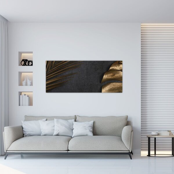 Slika sa zlatnim lišćem (120x50 cm)