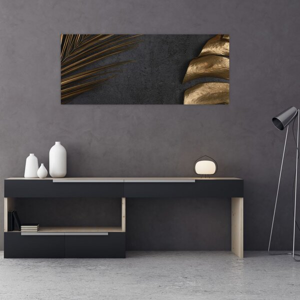 Slika sa zlatnim lišćem (120x50 cm)