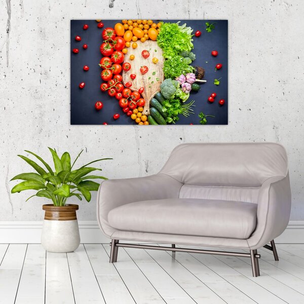 Slika - Stol pun povrća (90x60 cm)