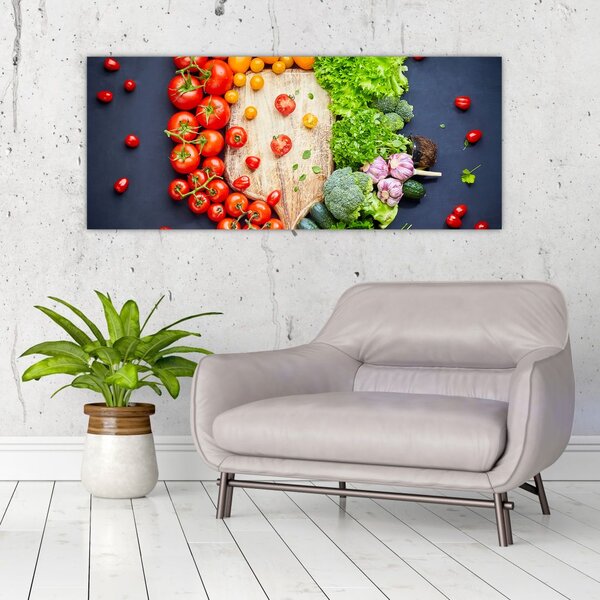 Slika - Stol pun povrća (120x50 cm)