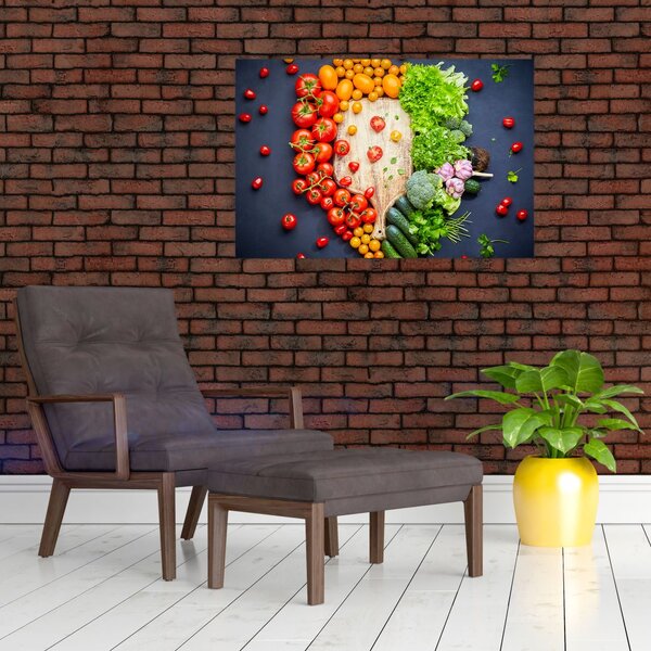 Slika - Stol pun povrća (90x60 cm)