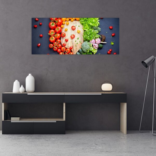 Slika - Stol pun povrća (120x50 cm)
