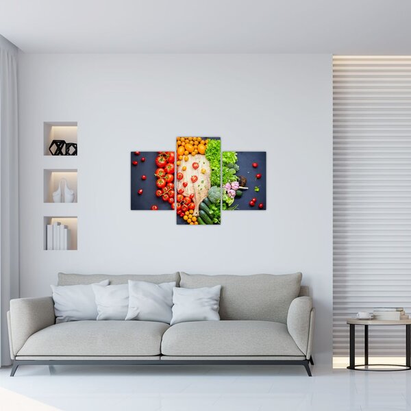 Slika - Stol pun povrća (90x60 cm)