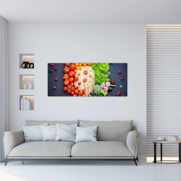 Slika - Stol pun povrća (120x50 cm)
