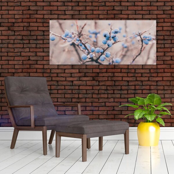 Slika bobica na grmu (120x50 cm)