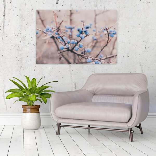 Slika bobica na grmu (90x60 cm)