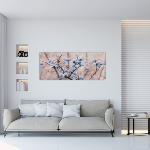 Slika bobica na grmu (120x50 cm)