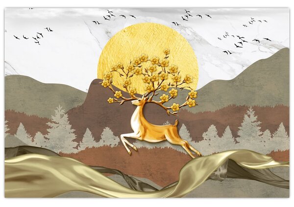 Slika jelena (90x60 cm)