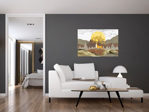 Slika jelena (90x60 cm)
