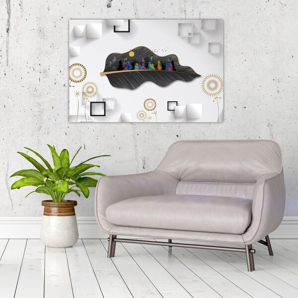 Slika apstrakcije (90x60 cm)