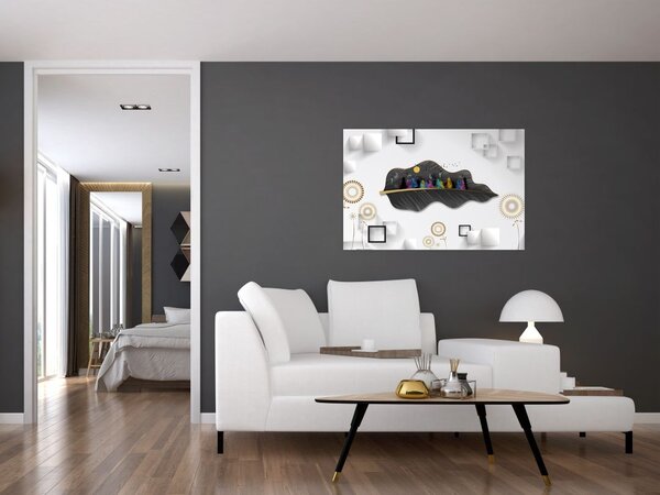 Slika apstrakcije (90x60 cm)