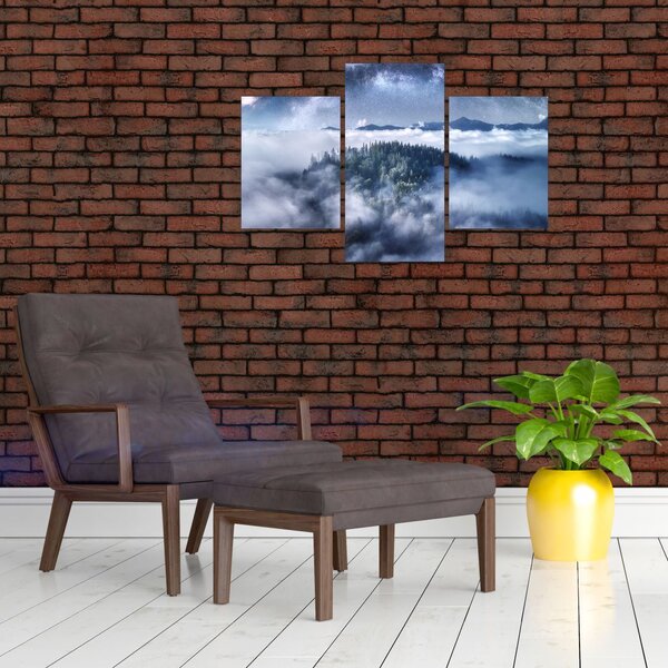 Slika šume u magli (90x60 cm)