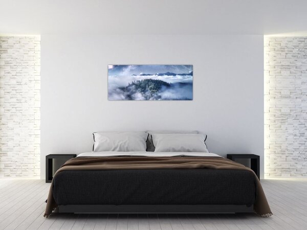 Slika šume u magli (120x50 cm)