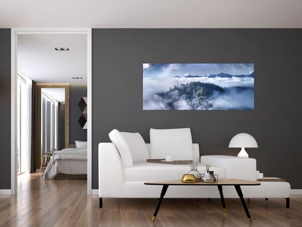 Slika šume u magli (120x50 cm)