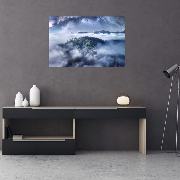Slika šume u magli (90x60 cm)