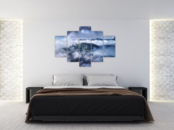 Slika šume u magli (150x105 cm)