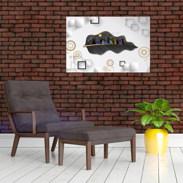 Slika apstrakcije (90x60 cm)