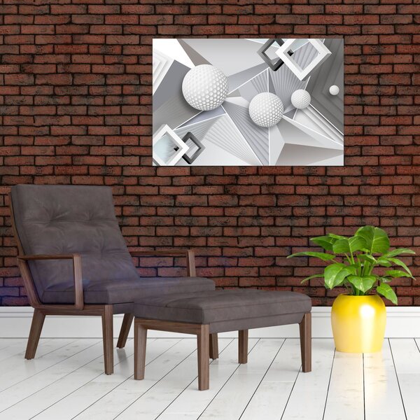 Geometrijska apstraktna slika (90x60 cm)