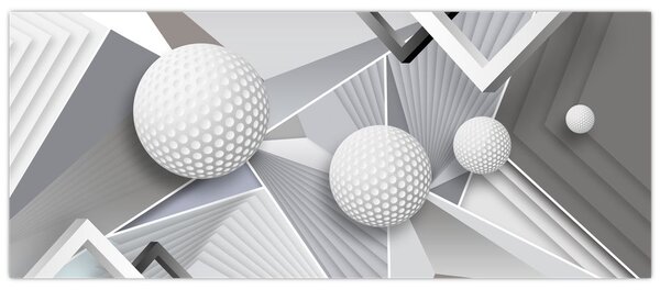 Geometrijska apstraktna slika (120x50 cm)