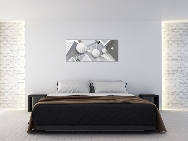 Geometrijska apstraktna slika (120x50 cm)