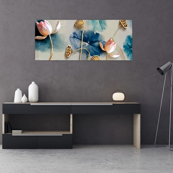 Slika s cvijećem (120x50 cm)