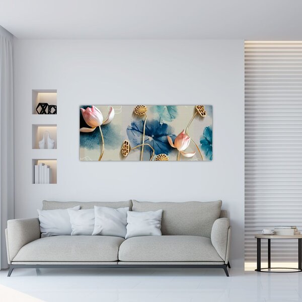 Slika s cvijećem (120x50 cm)